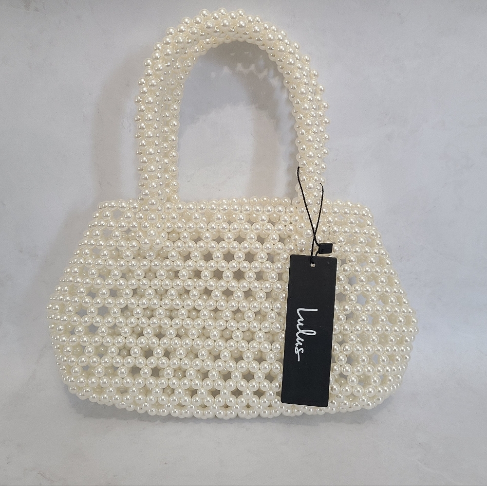 Faux Pearl Mini Handbag